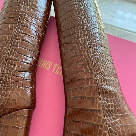 Paris Texas | Shoes | Paris Texas Python Print 0 Heel Boot Brand New ...